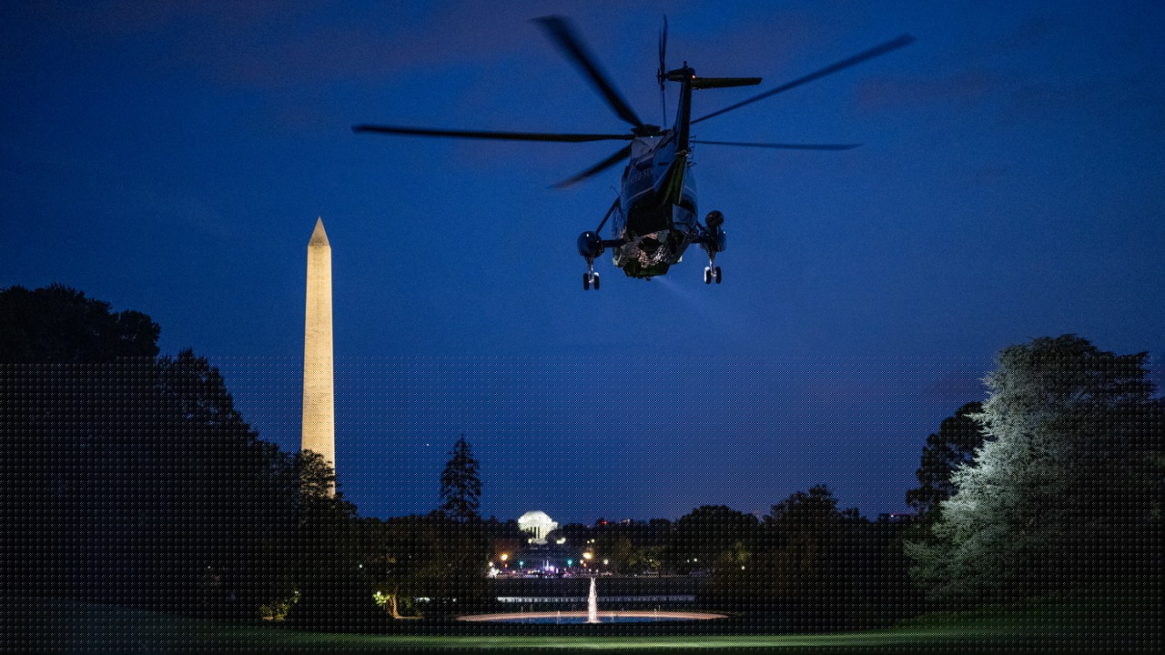 Trump laser pointer incident: Man arrested for allegedly aiming beam at Marine One