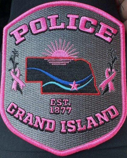 Pink patches return for October at Grand Island Police Department