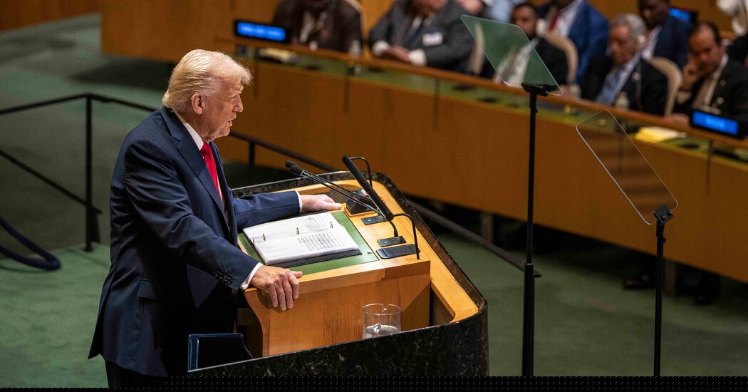 At U.N., Trump Says Green Energy Is a Scam and Attacks Climate Science