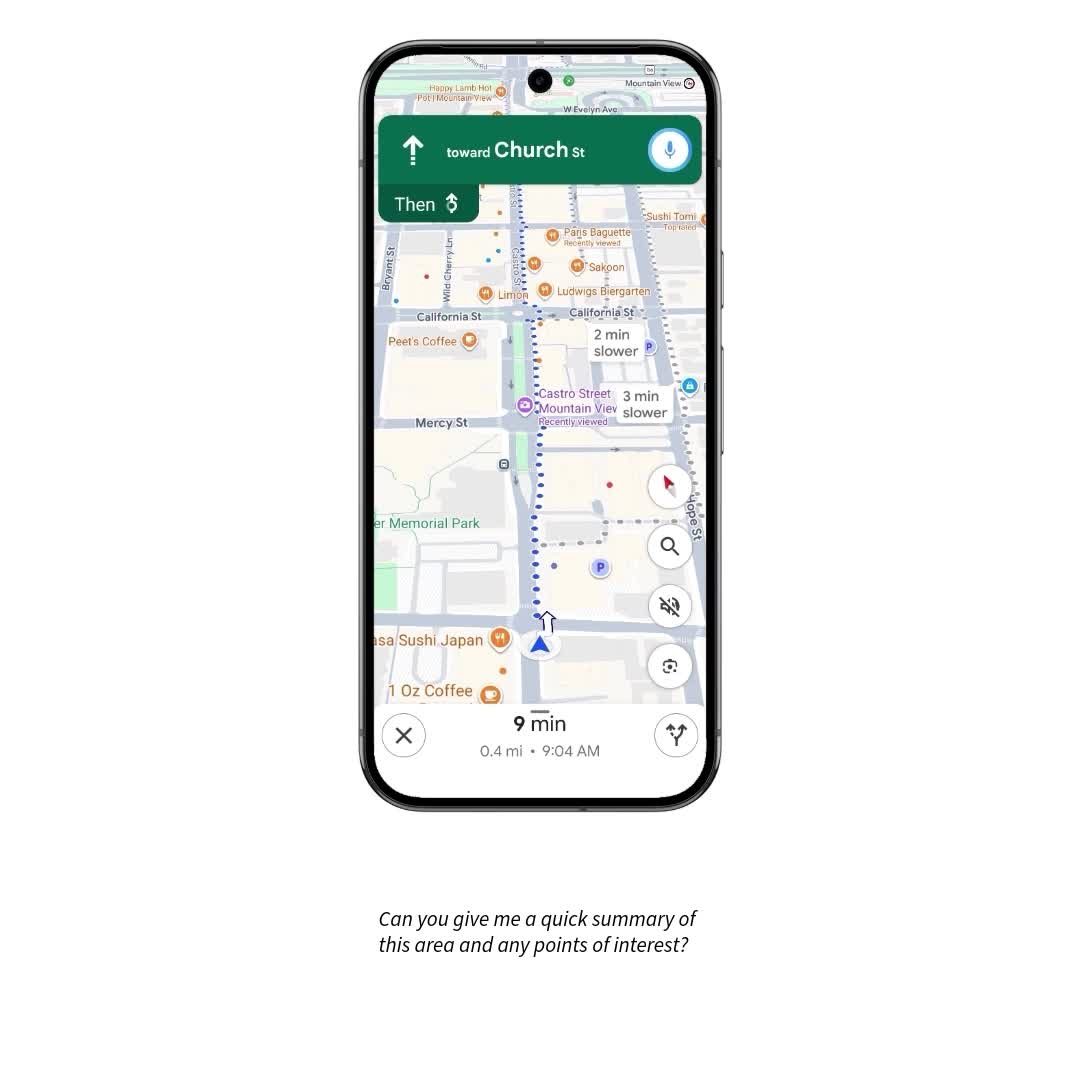 Gemini in navigation is now available for walking and cycling in Google Maps.