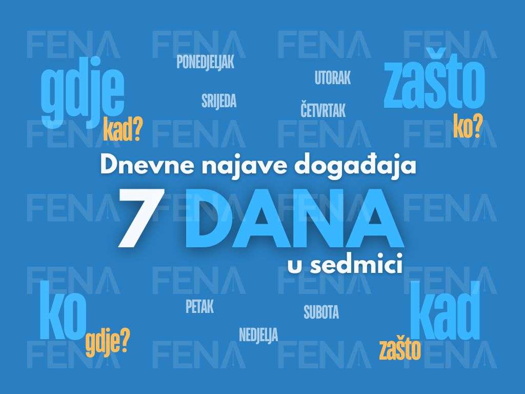 Najave foto i video servisa za 30. 1. 2026. godine (petak)