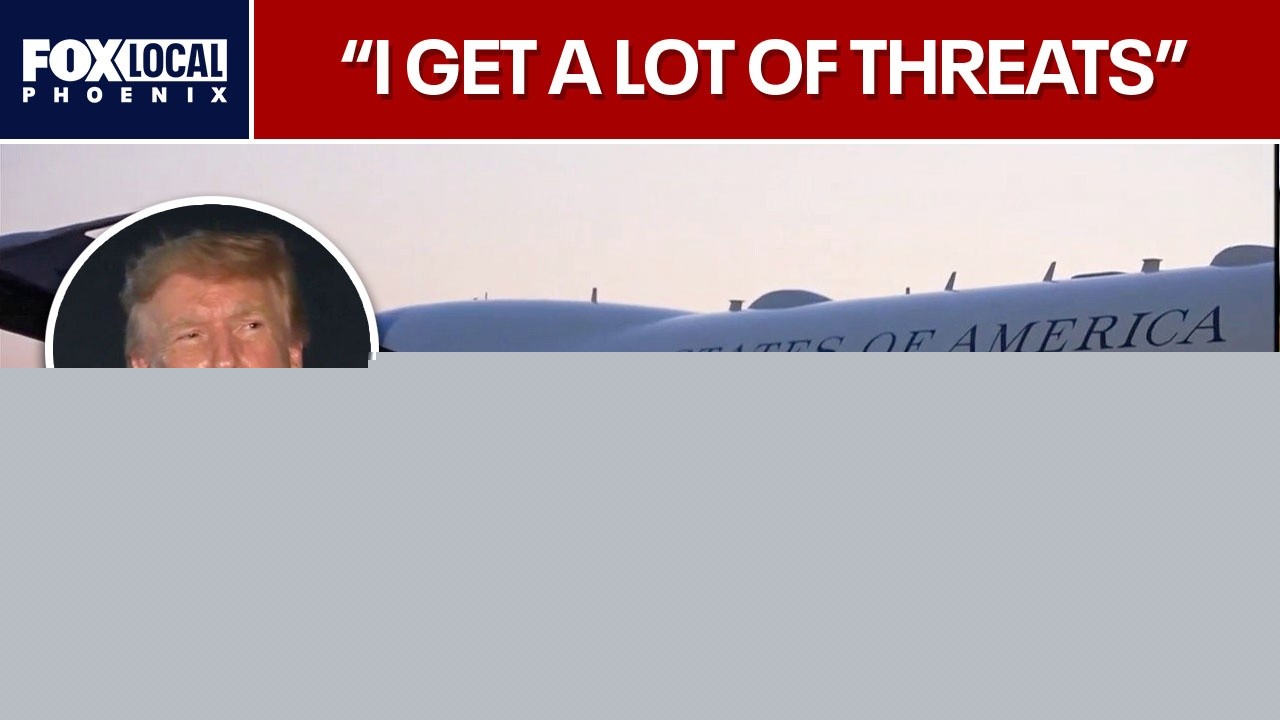 Trump confirms he switched planes over Iranian threat