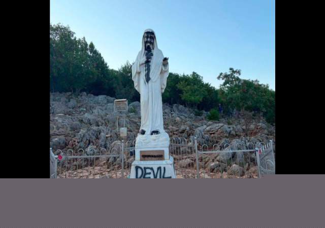 ‘Devil in a Skirt’: Medjugorje Virgin Mary Vandalized, Altar Set on Fire