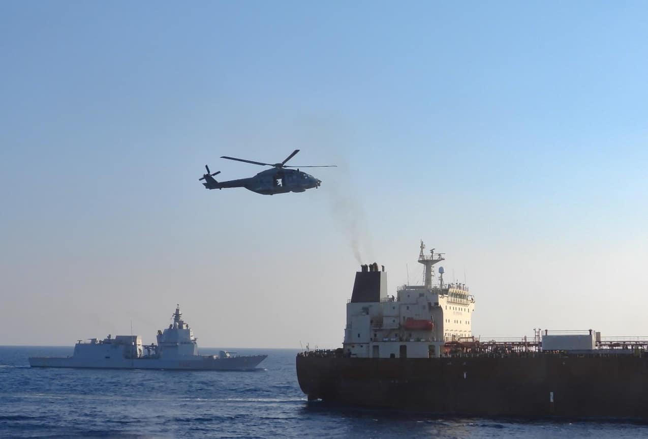 Italian Navy Boards Sanctioned Shadow Fleet Tanker Under Operation IRINI