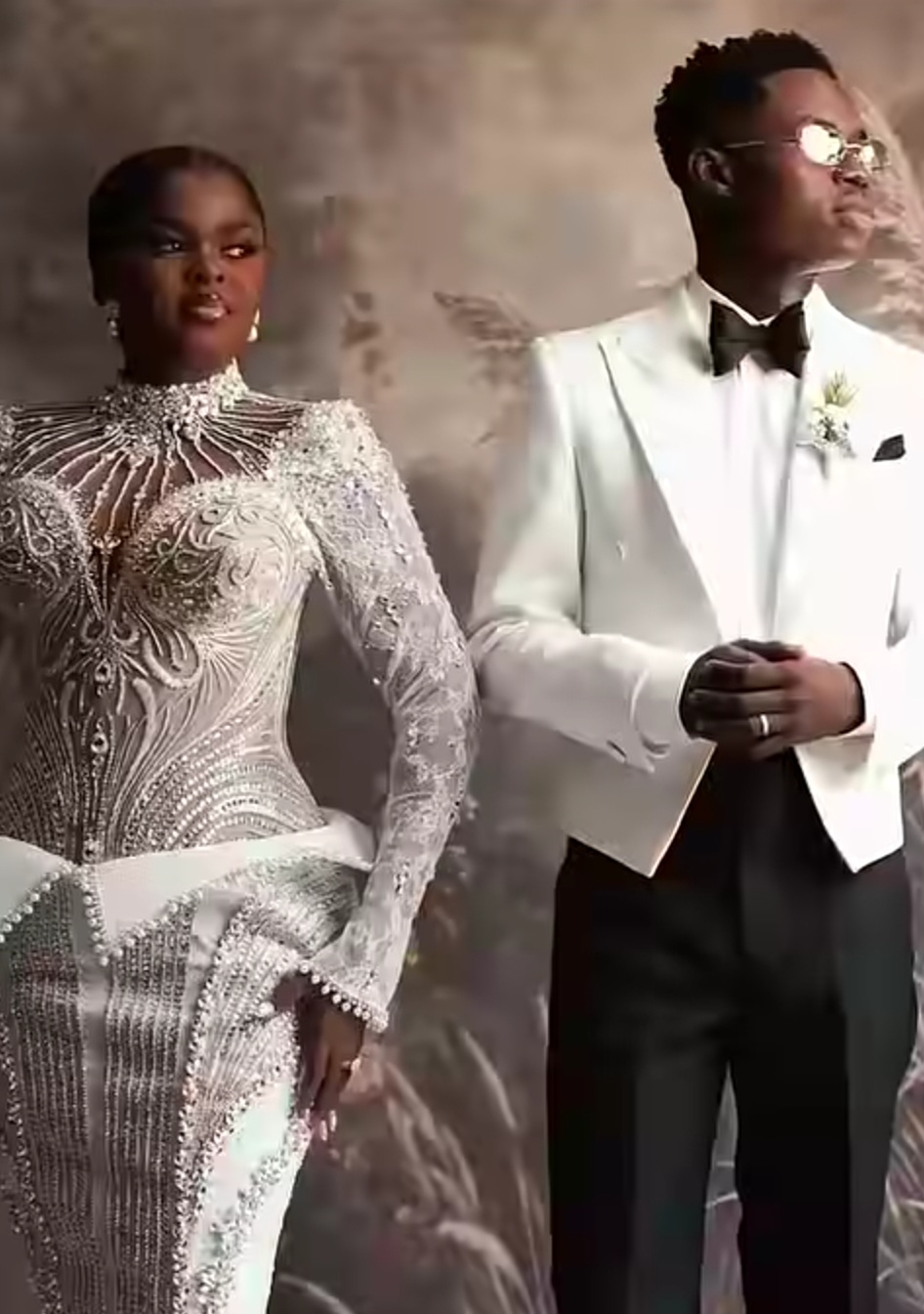 Peller, Jarvis Hold White Wedding After Star-Studded Traditional Ceremony