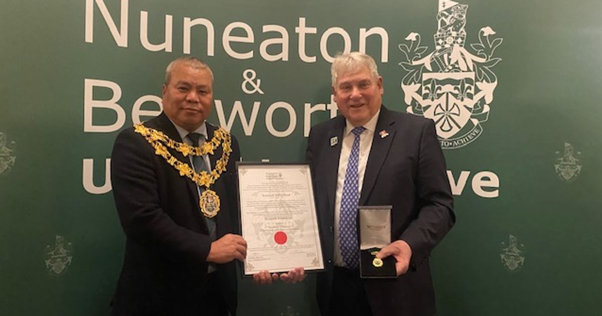 Bedworth Armistice Day Parade chair moved to tears after receiving honour