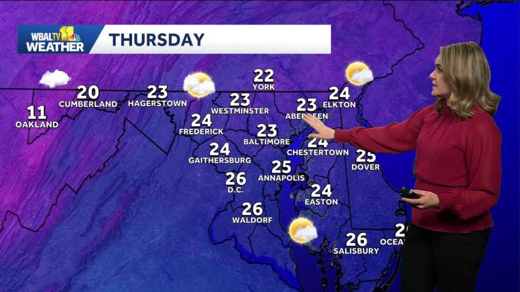 Weather: Monitoring another winter storm as temps stay subfreezing in Baltimore
