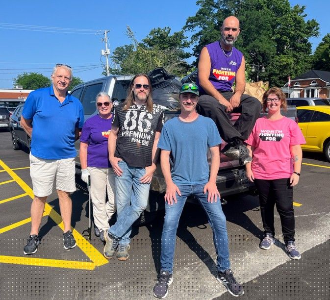 Community group join with NACL workers to beautify Simcoe