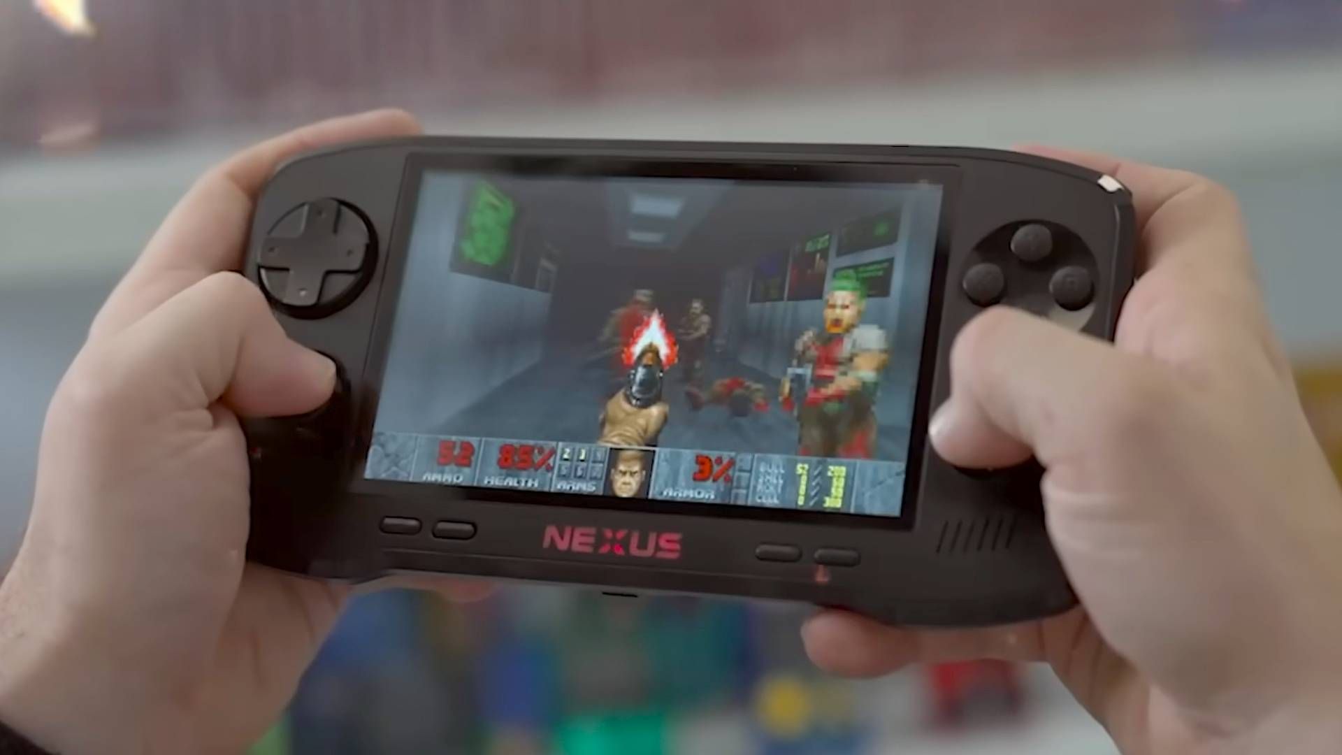 The Evercade will soon run DOOM, and it's even getting its own limited edition Nexus handheld