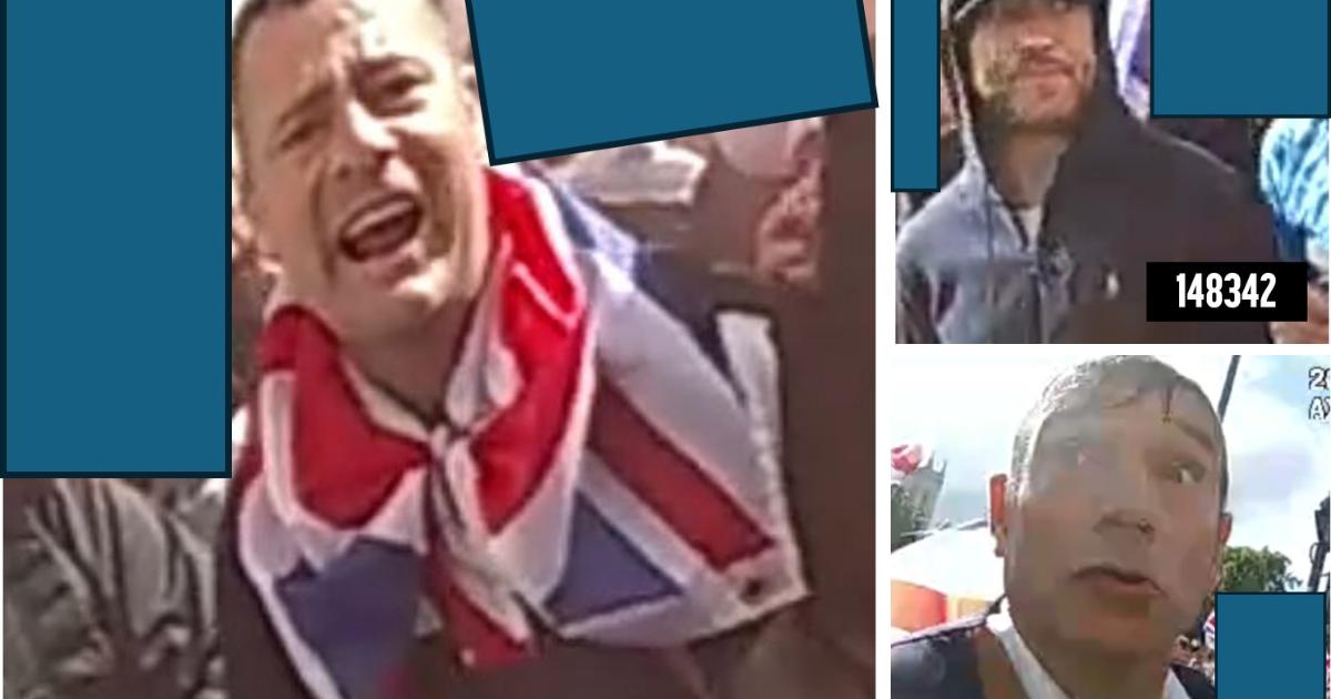 Manhunt for 'wanted men' from the Unite the Kingdom' rally after violence