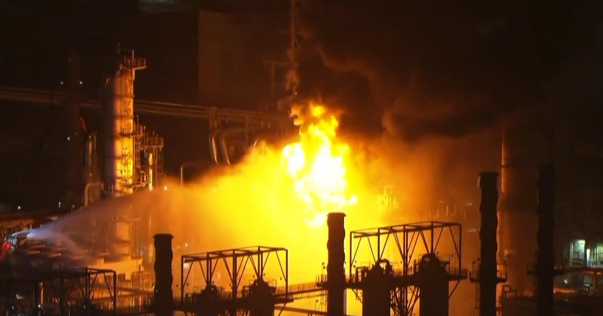 Massive fire breaks out after explosion at Chevron oil refinery