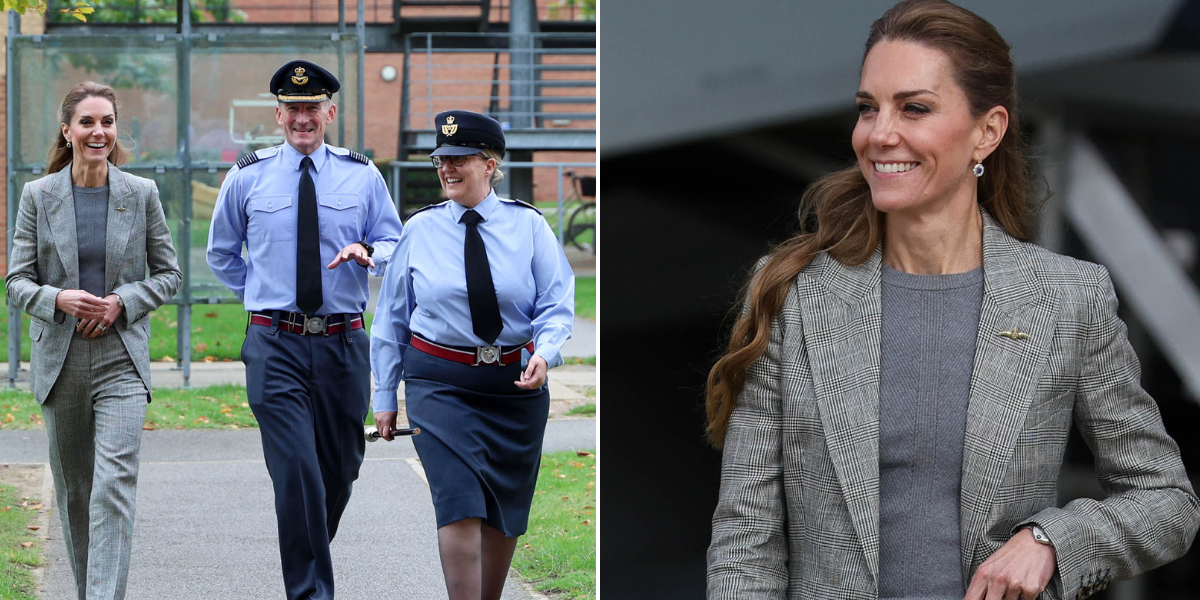 Princess Kate dons grey Bella Freud suit as she steps out on solo royal engagement