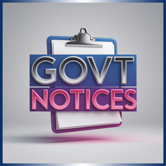 Official Govt & Legal Notices For Jan 28 2026