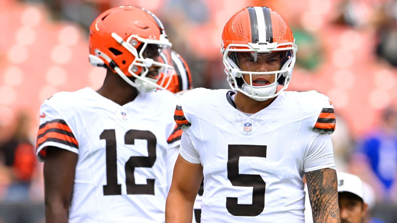 How did the Browns decide on starting QB No. 41?