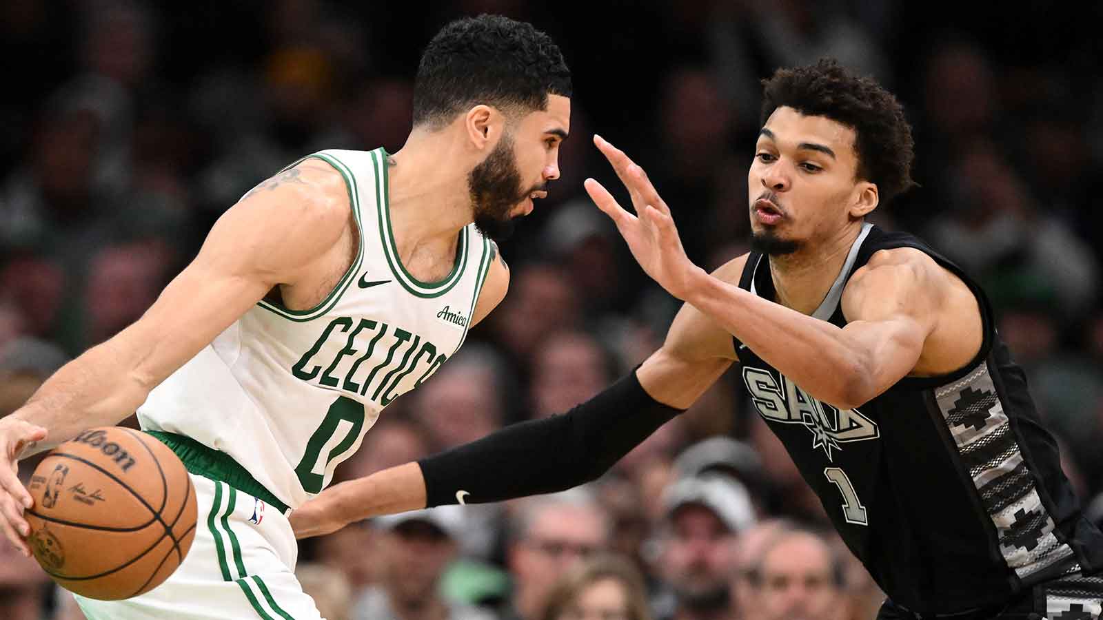 Spurs’ Victor Wembanyama gets ‘ridiculous’ praise from Jayson Tatum