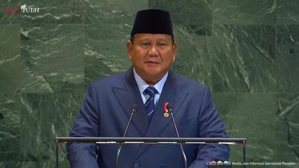 Di Sidang Umum PBB, Prabowo Kembali Tegaskan Dukungan RI pada Solusi 2 Negara untuk Palestina