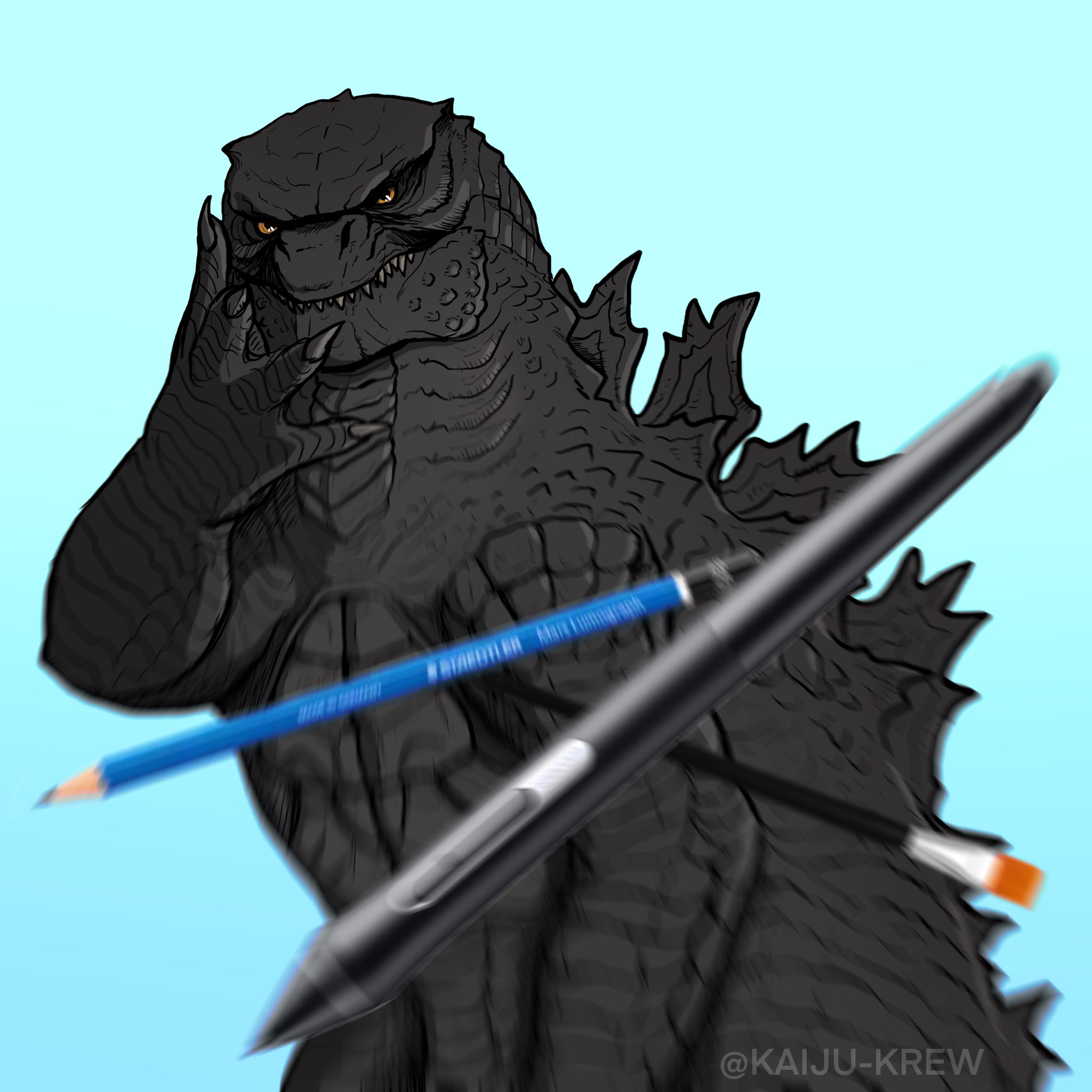Godzilla - Godzilla says make art
