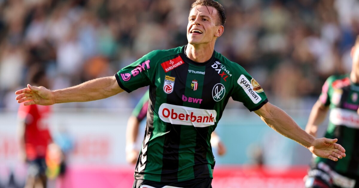 Ried verliert, aber: - Tor gegen Ex-Klub Rapid: Stefan Schwab jubelt