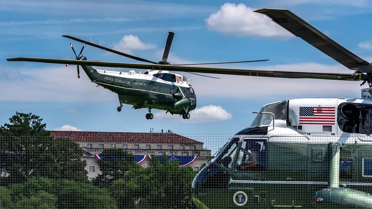 FAA investigating 'safety incident' involving Trump's Marine One helicopter and passenger plane in Washington DC