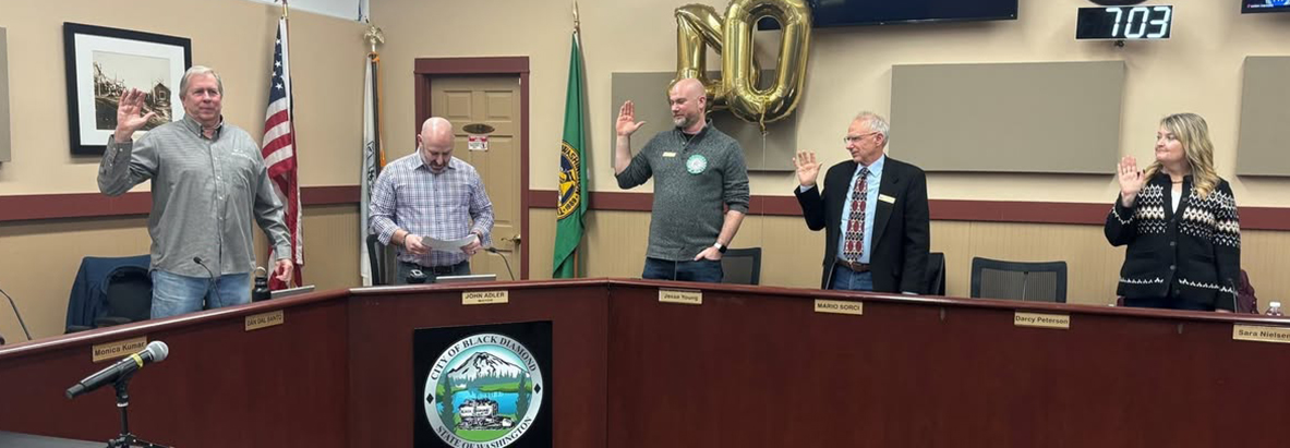Black Diamond Councilmember were sworn in