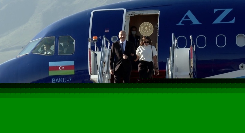 President of Azerbaijan arrives on state visit to Kyrgyzstan