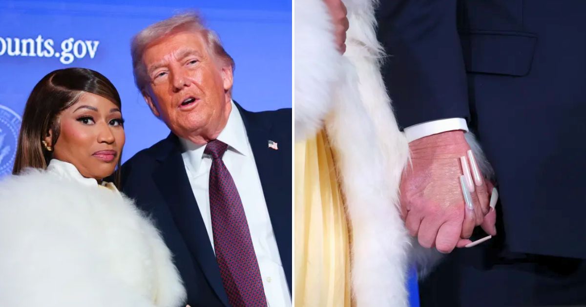 “I Love Those Nails”: Trump Praises Nicki Minaj, Then Holds Her Hand Amid ‘Creep’ Criticism