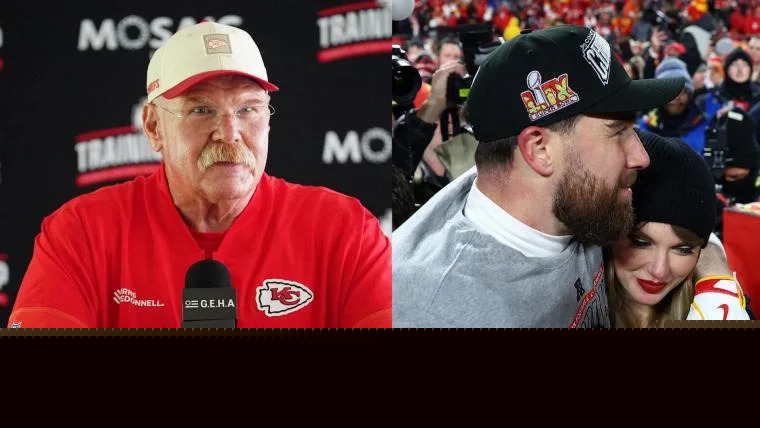 Andy Reid jokes one way Travis Kelce stayed in shape during offseason with Taylor Swift