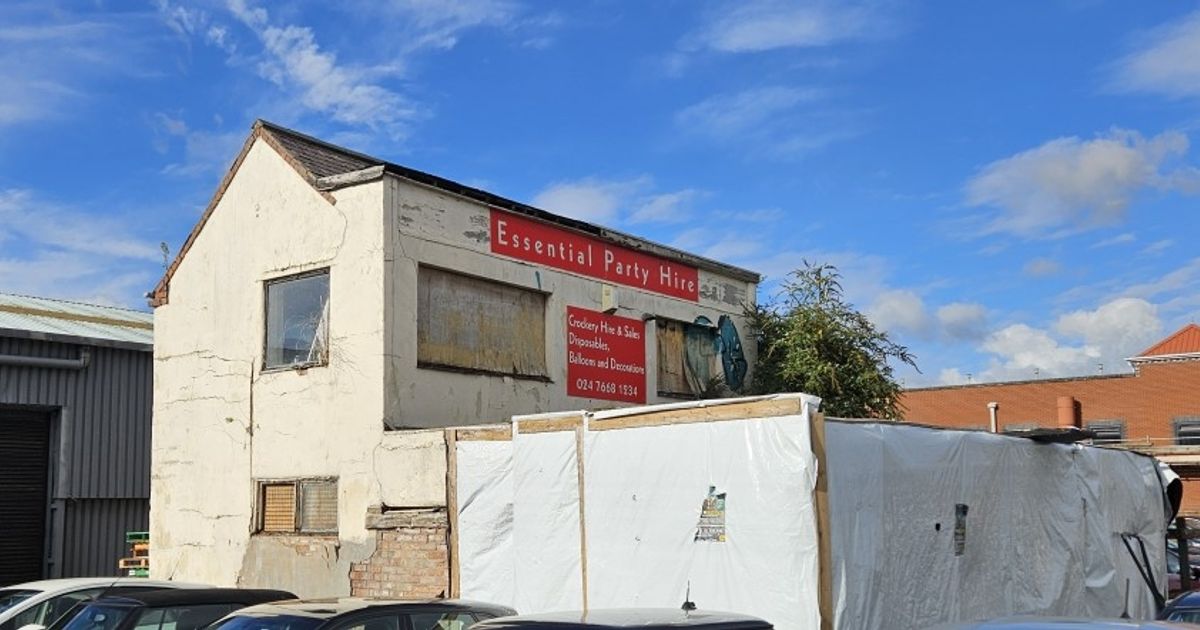 Demolition of derelict building for retail and flats development in Coventry blocked