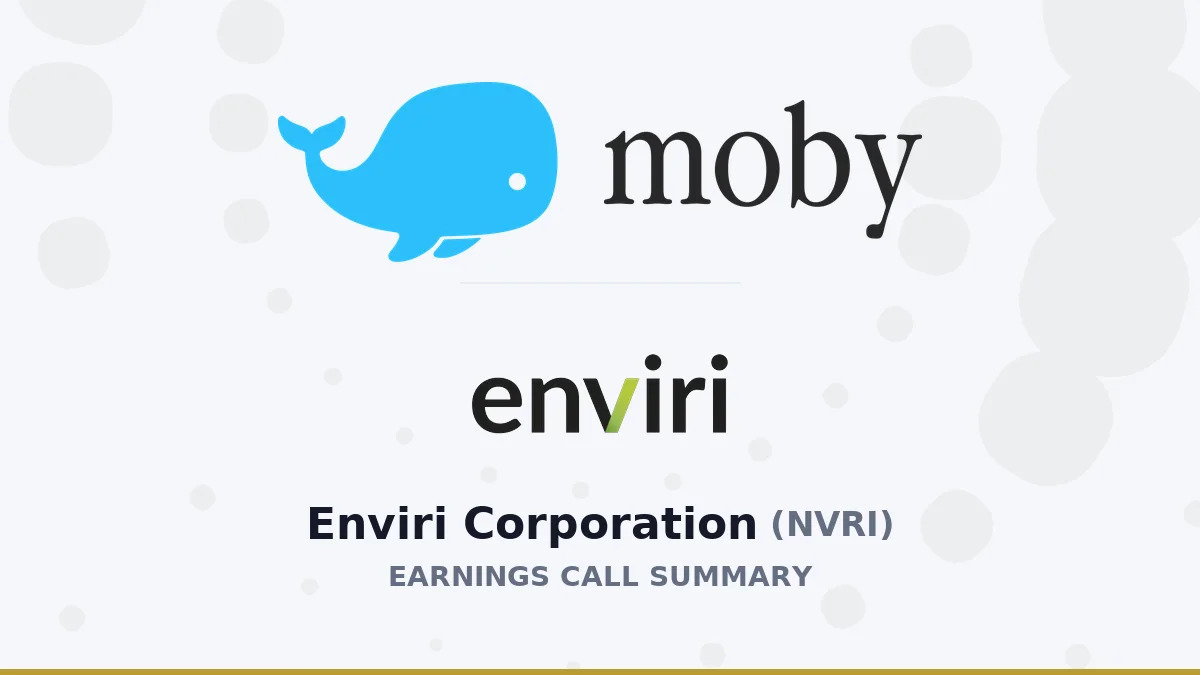 Enviri Corporation Q2 2026 Earnings Call Summary