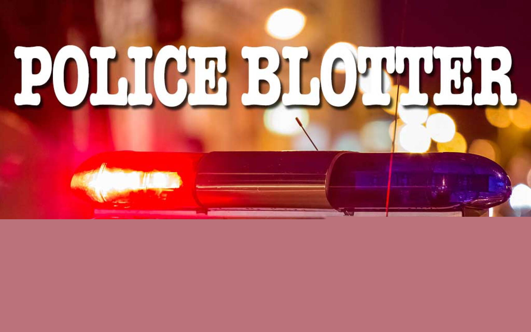 Police Blotter - Aug. 6