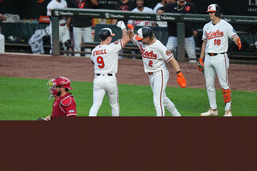 O’Neill and Mayo hit back-to-back HRs, Taveras also goes deep as Orioles beat Angels 5-2