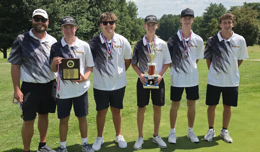 Lynchburg-Clay Mustangs boys golf start 2026 season with win at Portsmouth Invitational; Nolan Wilkin meet medalist