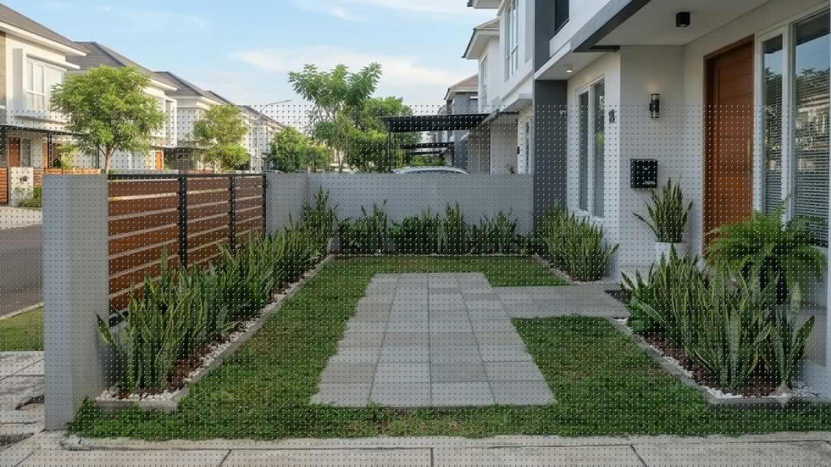8 Inspirasi Halaman Rumah dengan Sansevieria dan Paving Block, Sejuk dan Rapi Sepanjang Hari