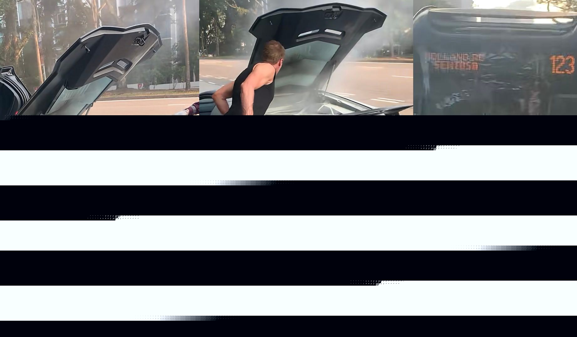 SBS bus captain interrupts service to put out Lamborghini engine fire