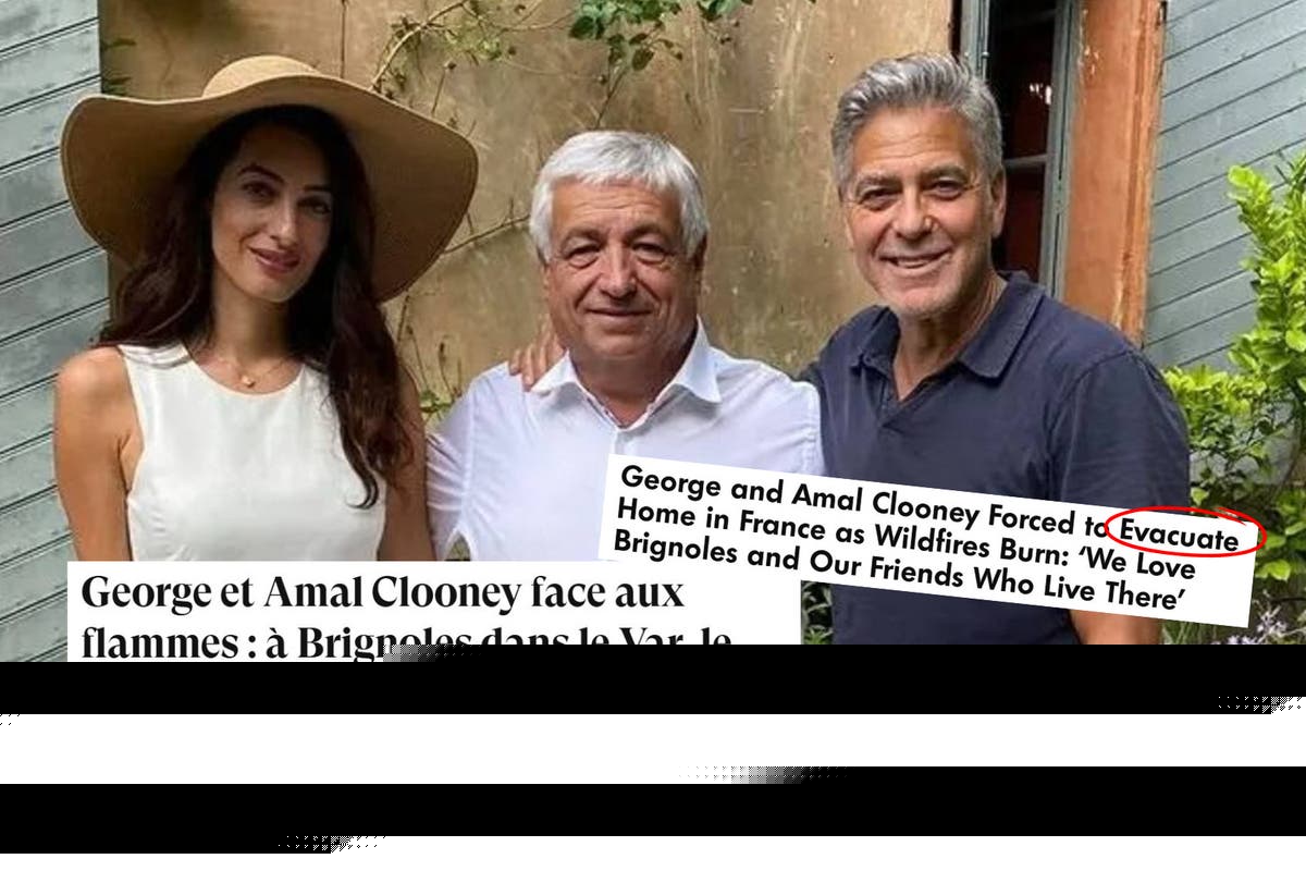 FACT-CHECKING. George Clooney et sa famille ont-ils été contraints d’évacuer leur domaine à cause de l’incendie à Brignoles ?
