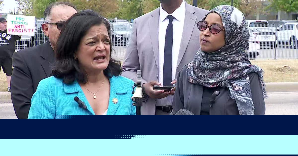 Ilhan Omar and Rep. Jayapal conduct oversight at Whipple Federal Building