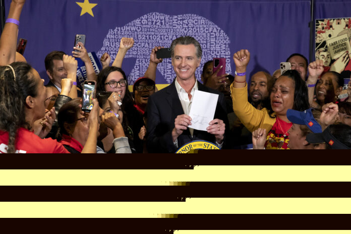 Newsom thông báo mức lương tối thiểu tại California sẽ tăng lên 17,40 đô la một giờ vào năm 2027