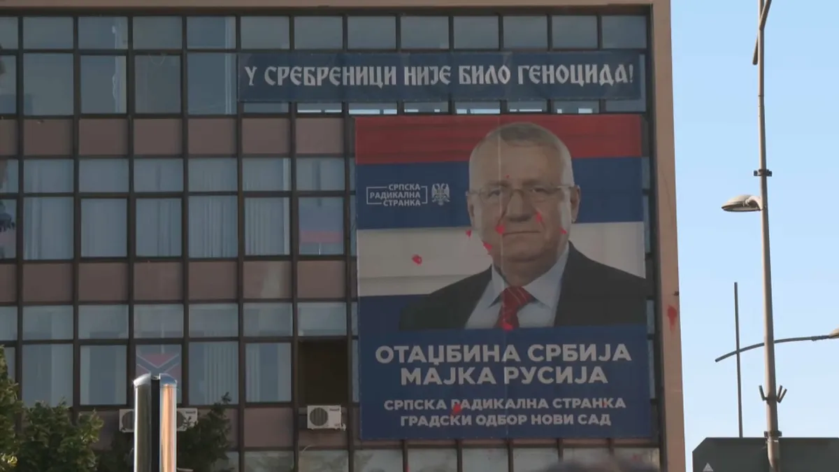 Inspekcija o Šešeljevom panou u Novom Sadu: SRS pribavio odobrenje za njega koje važi do 8. oktobra