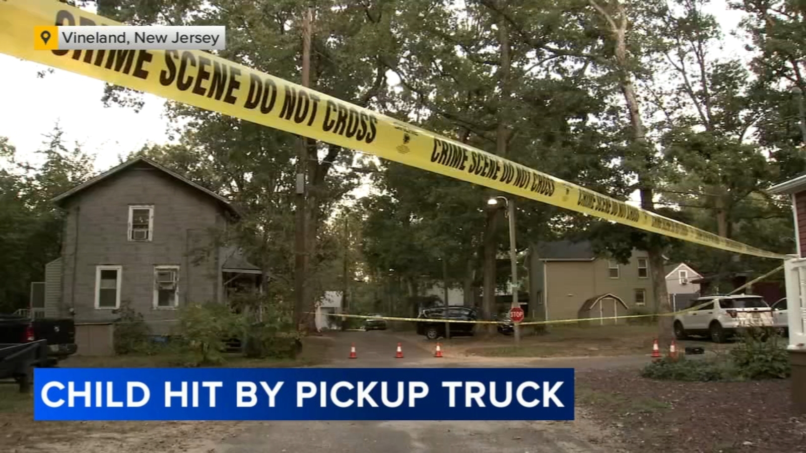 Child injured after being hit by pickup truck in Vineland