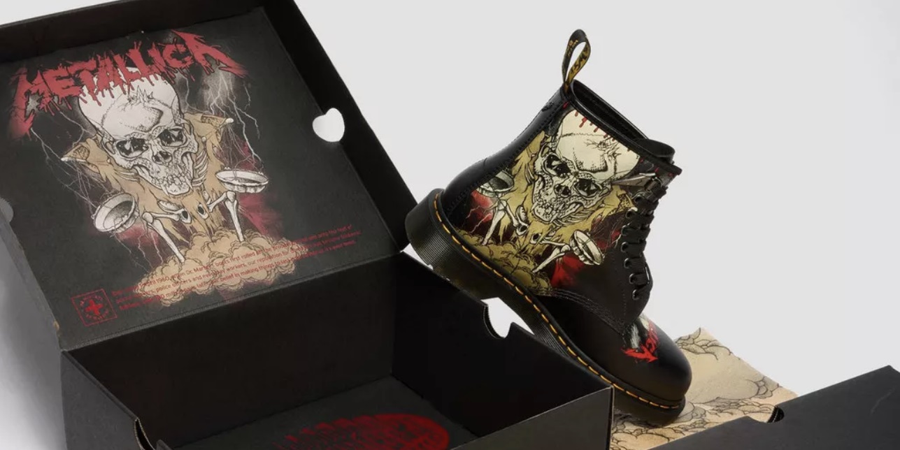 Dr. Martens X Metallica -kenkämallisto myynnissä