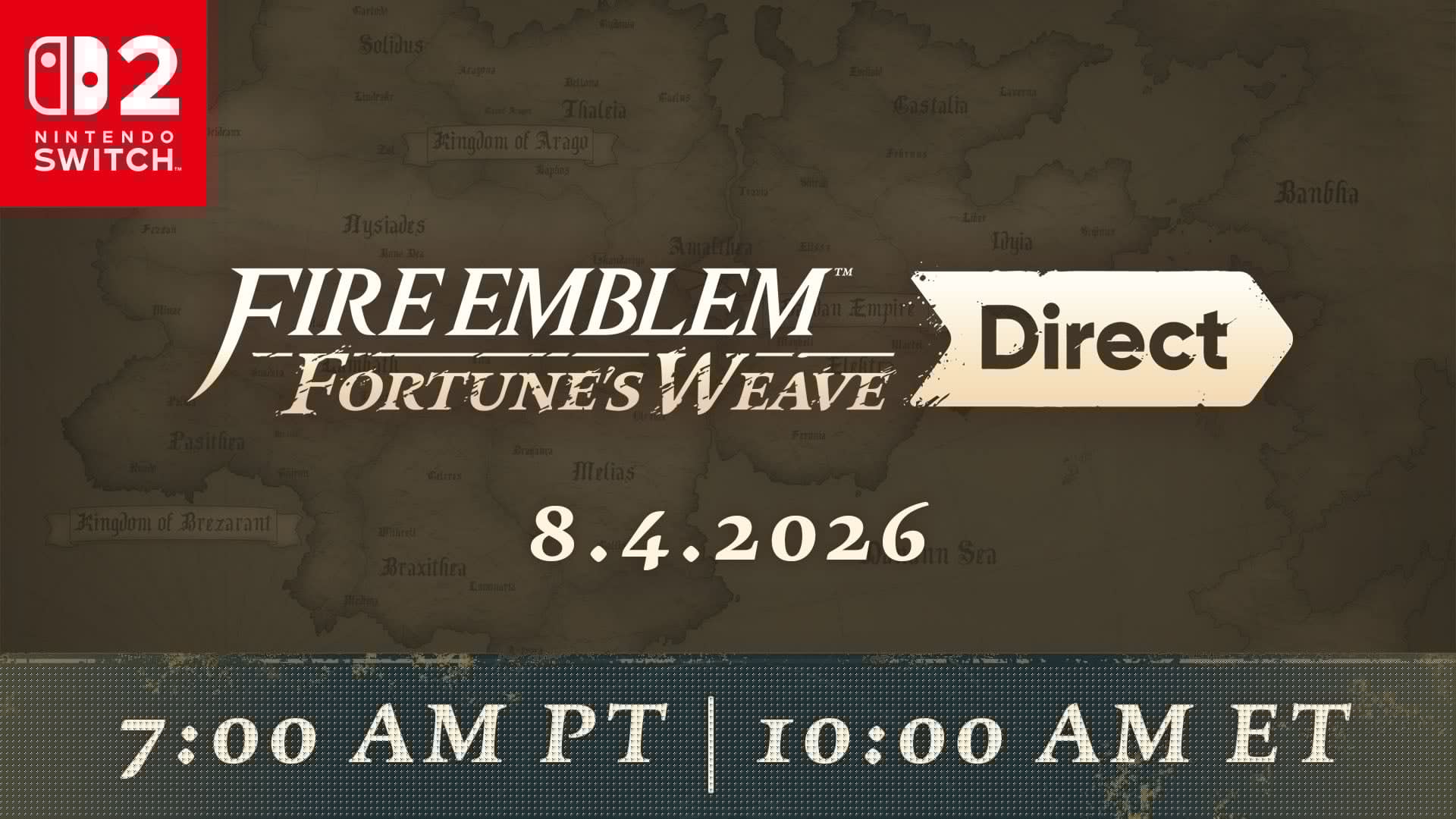 Fire Emblem: Fortune’s Weave Direct set for August 4