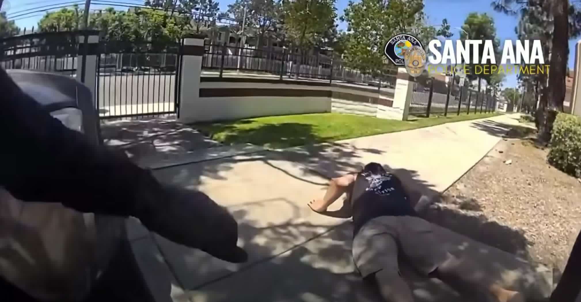 Santa Ana Police drone Eagle-1 tracks down violent porch thief in minutes