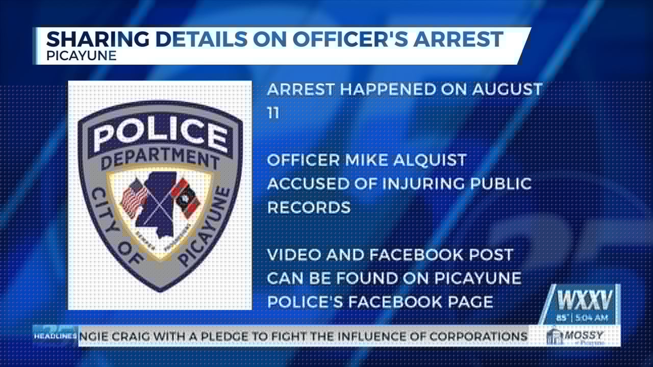 Picayune Police Department addresses officer’s arrest in Louisiana