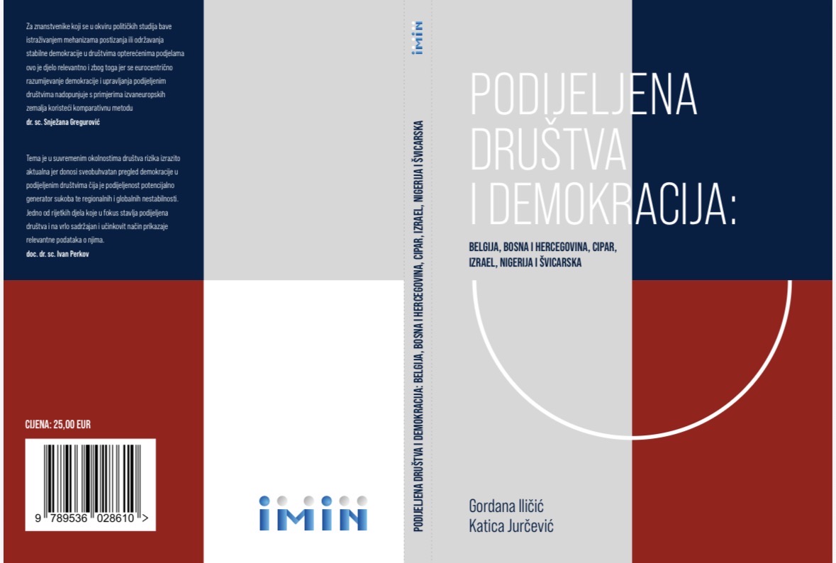 Iličić i Jurčević objavile novu znanstvenu knjigu o demokraciji u podijeljenim društvima