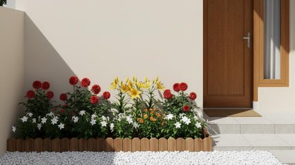 8 Desain Teras Rumah Estetik dengan Kebun Bunga Warna-Warni, Hadirkan Suasana Asri