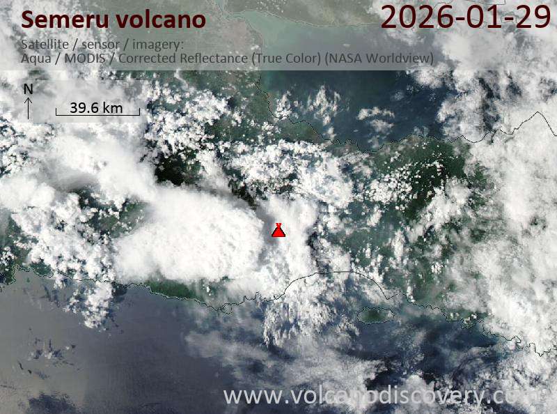 Semeru Volcano Volcanic Ash Advisory: ERUPTION LAST REPORTED AT 29/0745Z EST VA DTG: 29/1820Z