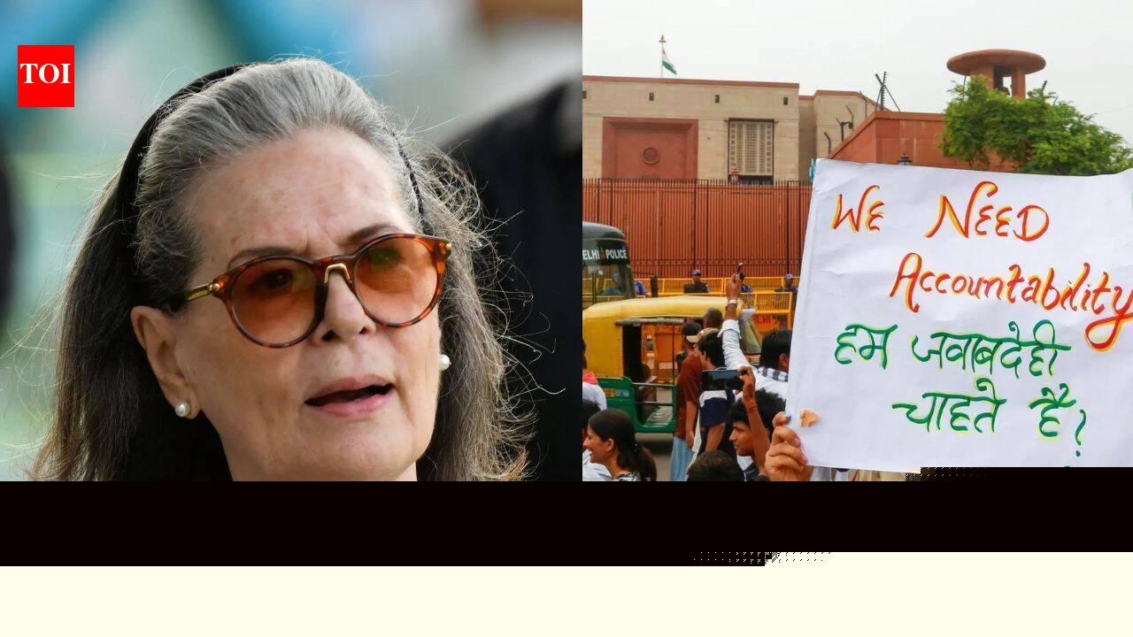 'Trademark arrogance': Sonia says Modi govt treated protesters as 'enemies of nation'