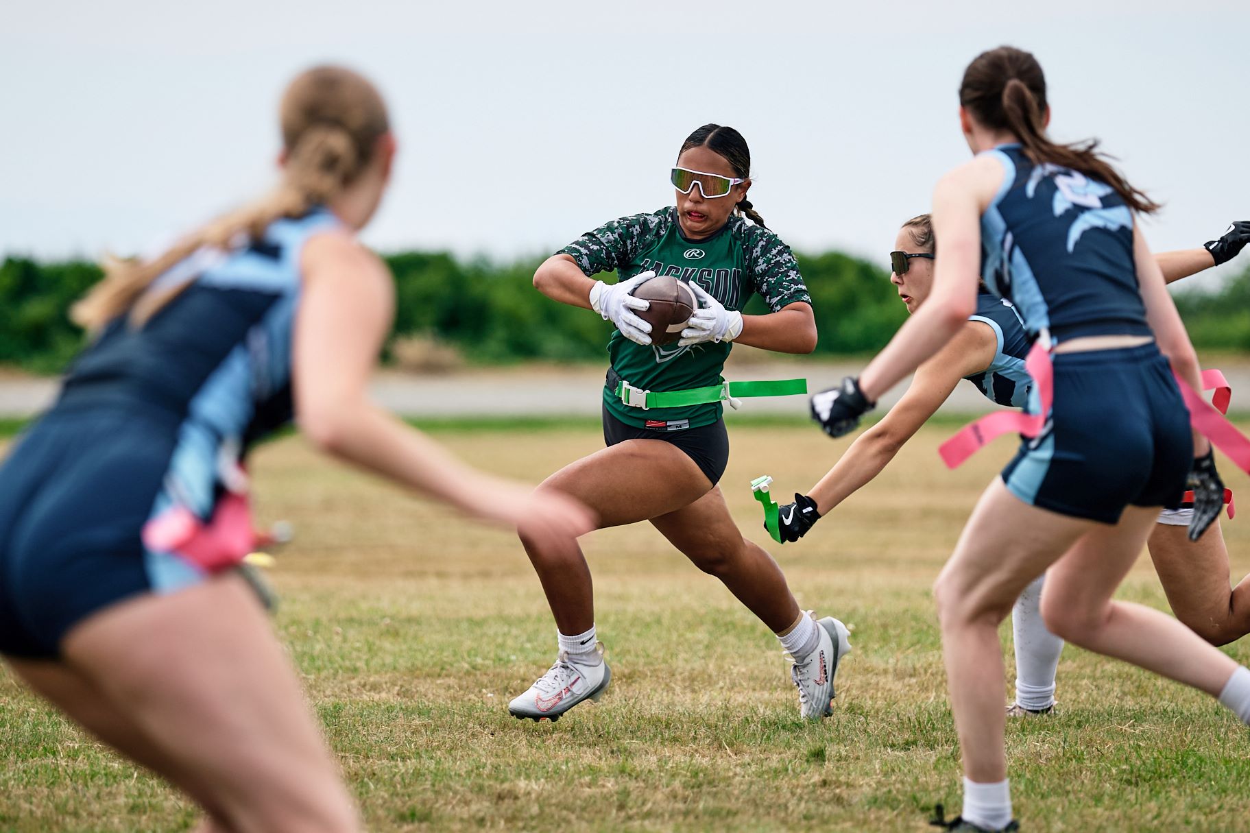 YMCA Camp Casey hosts first-ever high school girls flag football team camp