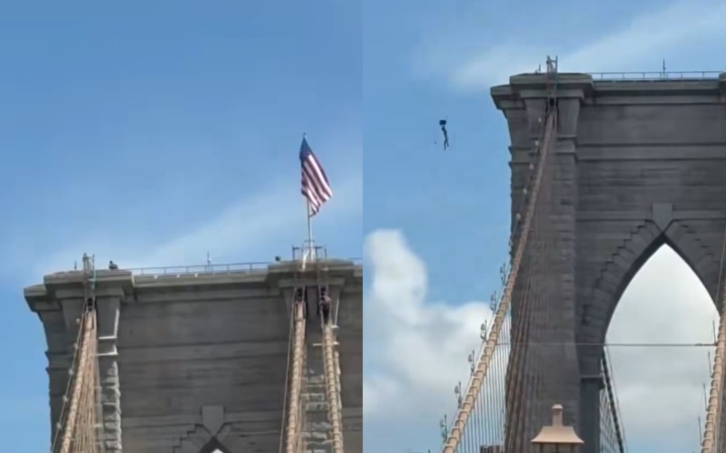 US: Naked man survives jump from Brooklyn Bridge, rescued from East River