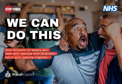 Quit together this Stoptober with Walsall’s full range of stop smoking aids